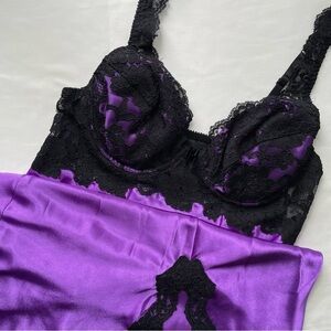 Vintage Victoria’s Secret Lace Satin Slip Dress Medium